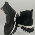CARVELA Black Knitted Sneaker Ankle