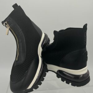 CARVELA Black Knitted Sneaker Ankle