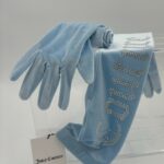 JUICY COUTURE Diamante Couture Signature Gloves- One Size.